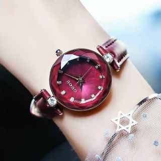 Đồng hồ Nữ GUOU 6611 chính hãng bản dây da