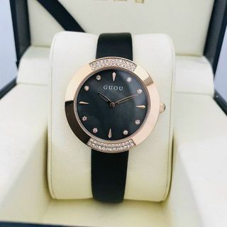 Đồng hồ Nữ GUOU 8092 mặt Tròn dây da mua càng nhiều giá càng ưu đãi