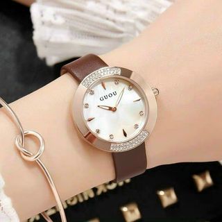 Đồng hồ Nữ GUOU 8092 mặt Tròn dây da mua càng nhiều giá càng ưu đãi