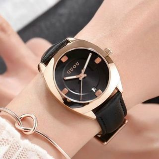 Đồng hồ Nữ GUOU 8097 dây da mua càng nhiều giá càng ưu đãi