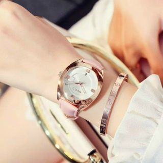 Đồng hồ Nữ GUOU 8097 dây da mua càng nhiều giá càng ưu đãi