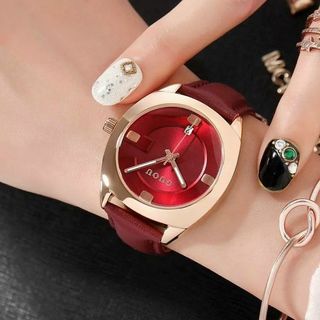 Đồng hồ Nữ GUOU 8097 dây da mua càng nhiều giá càng ưu đãi