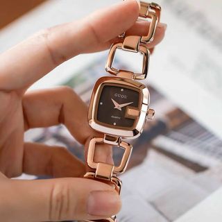 Đồng hồ Nữ GUOU 8190 dây kim loại sang trọng