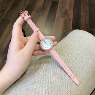 Đồng hồ chính hãng GUOU 8226 mặt tròn dây da dành cho các quý cô