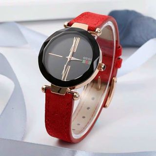 Đồng hồ chính hãng GUOU 8197 dây da mặt tròn dành cho các quý cô
