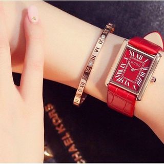 Đồng hồ Nữ GUOU 8177 thiết kế Dây da sang trọng
