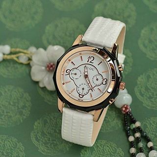 GUOU 8042 Đồng hồ dành cho nữ bản dây da đa dạng màu sắc