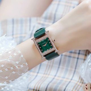Đồng hồ Nữ GUOU 8214 viền đá thiết kế sang trọng