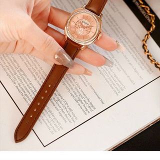 Đồng hồ Nữ GUOU 6049 chính hãng bản dây da thiết kế thanh lịch đa dạng màu sắc