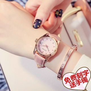 GUOU 8076 Đồng hồ dành cho nữ bản dây da đa dạng màu sắc