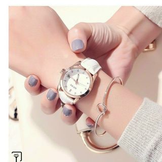 GUOU 8076 Đồng hồ dành cho nữ bản dây da đa dạng màu sắc