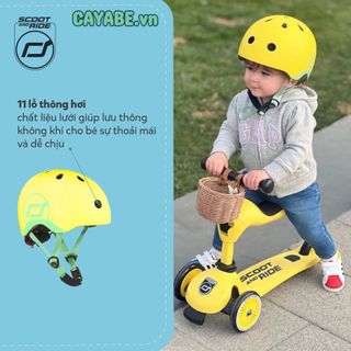 Nón bảo hiểm xe đạp SRT cho bé có tâng đơ điều chỉnh vòng đầu