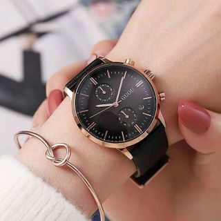 Đồng hồ Nữ GUOU 8095 mặt Tròn dây da mua càng nhiều giá càng ưu đãi