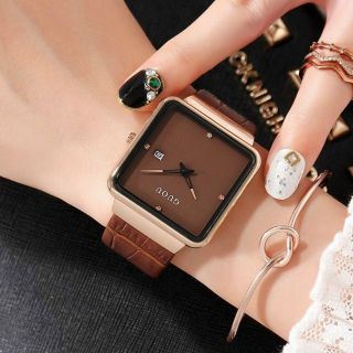 Đồng hồ Nữ GUOU 8179 thiết kế Dây da sang trọng