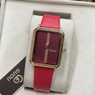 Đồng hồ chính hãng GUOU 8227 dây da dành cho các quý cô