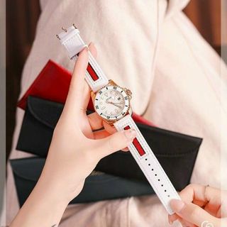 GUOU 8077 Đồng hồ dành cho nữ bản dây da đa dạng màu sắc