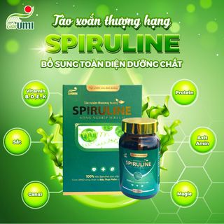 Tảo xoắn Thượng Hạng Spriuline, Tảo hữu cơ giúp ăn ngon, ngủ sâu giấc, Spirulina Umi