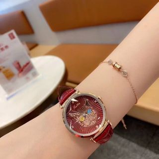 Đồng hồ nữ SCOTTIE 9074 có dây da dành cho các quý cô