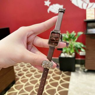 Đồng hồ chính hãng GUOU 8222 dây da dành cho các quý cô