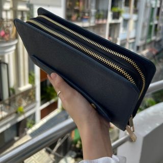 Clutch cầm tay 2 khoá taiga