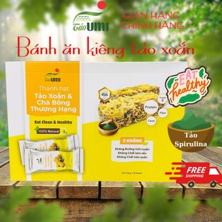 Thanh Hạt Tảo Xoắn Trà Bông Thượng Hạng 200gr, Thanh hạt hữu cơ ngũ cốc  - Tảo UMI