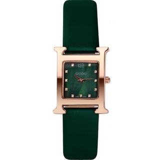 Đồng hồ chính hãng GUOU 8214 dây da trơn dành cho các quý cô