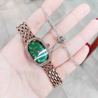 Đồng hồ chính hãng GUOU 8223 dây kim loại dành cho các quý cô
