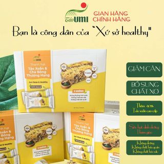 Thanh Hạt Tảo Xoắn Trà Bông Thượng Hạng 200gr, Thanh hạt hữu cơ ngũ cốc  - Tảo UMI