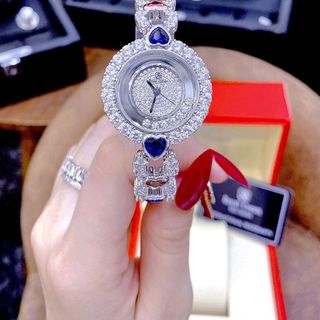 Đồng hồ Nữ Mặt Tròn Khảm Pha Lê