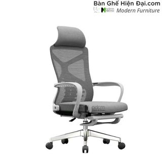 Ghế xoay lưới gaming có tựa đầu bọc nệm vải ngả lưng duỗi chân giá rẻ nhập khẩu HCM CR4326-M