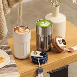 Cốc Giữ Nhiệt Coffee Đo Nhiệt Thông Minh 316 2Lớp Du Lich Cầm tay ( Cốc Giữ Nhiệt IN LOGO THEO YÊU CẦU ) ( Hàng, Giá Tận Xưởng )
