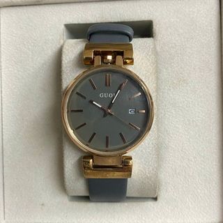 Đồng hồ Nữ GUOU 8210 mặt tròn dây da sang trọng