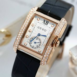 Đồng hồ GUOU 8121 dây da mặt đồng hồ nhỏ rất phù hợp với phái nữ