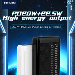 Sạc dự phòng Sendem PH82 20000Mah sạc nhanh 22.5W/PD20W