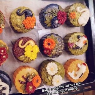 Bánh Trung Thu hiện đại in nổi 3D