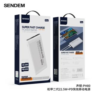 Sạc dự phòng Sendem PH80 10000Mah sạc nhanh 22.5W/PD20W