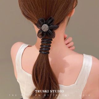 Hàn quốc-phong cách búi tóc dây điện thoại dây buộc tóc để bện, dây buộc tóc có độ đàn hồi cao với vẻ ngoài sành điệu cho tóc đuôi ngựa