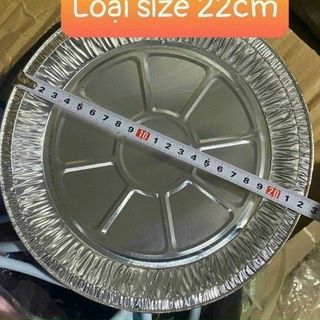 Thùng Đĩa Giấy Bạc 22cm (Thùng 1000)