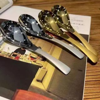 Thìa Muỗng Inox Ăn Cơm, Cháo Súp Cán Dài Đầu Vuông 19.5cm