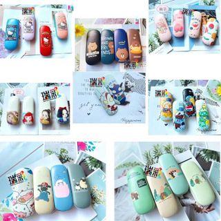 Hộp Đựng Kính Cận Bằng Da PU Hoạt Hình Dễ Thương