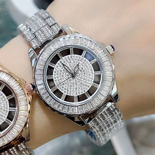 Đồng hồ chính hãng SCOTTIE 9515 dây bạc mặt tròn dành cho các quý cô giá sỉ