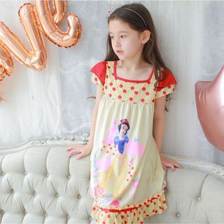 Váy mặc nhà in hình Bạch Tuyết cho bé