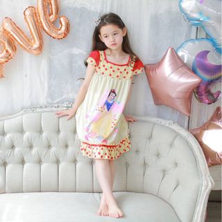 Váy mặc nhà in hình Bạch Tuyết cho bé