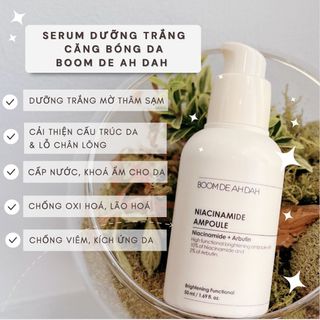 SERUM DƯỠNG TRẮNG BOOM DE AH DAH 10% NIACINAMIDE
