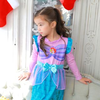 Váy mặc nhà công chúa Ariel cao cấp (tay dài) cho bé giá sỉ