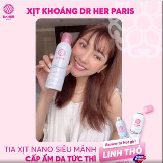 [ Tặng nước tẩy trang 100ml ] Xịt khoáng làm dịu da Dr Her Paris 150ml