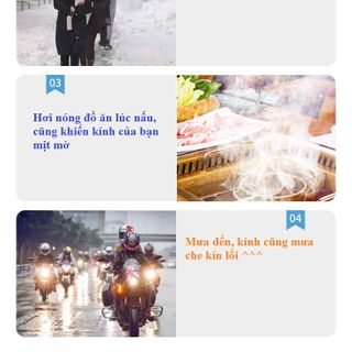 Hộp 50 Miếng Giấy Lau Kính Chống Hơi Nước, Làm Sạch Sương