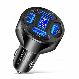 Tẩu sạc TS07 có đèn báo 4 cổng USB sạc nhanh 3.1A