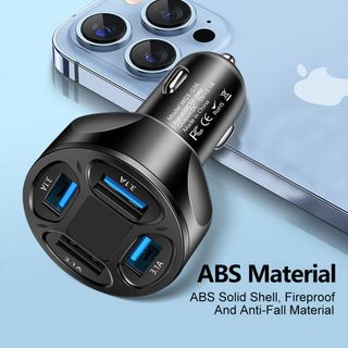 Tẩu sạc TS07 có đèn báo 4 cổng USB sạc nhanh 3.1A