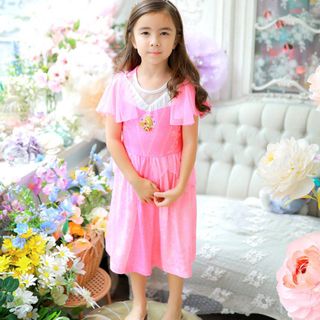 Váy mặc nhà công chúa Aurora cao cấp cho bé